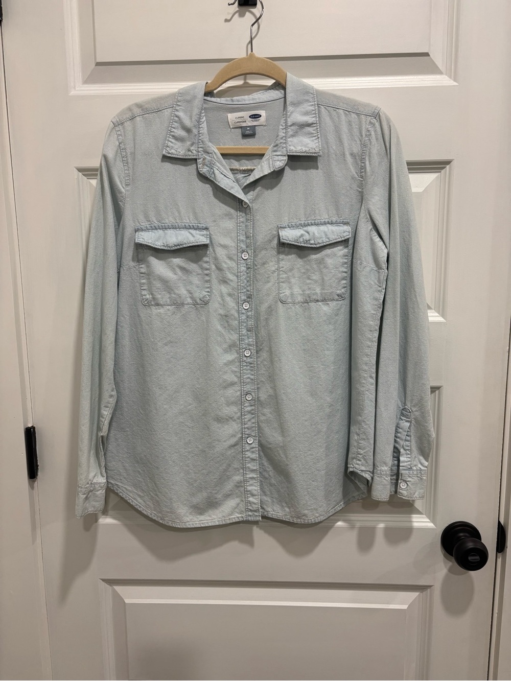 Old Navy Light Chambray Button-Down Shirt - Light Blue
